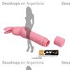 Stick estimulador femenino con forma de conejo